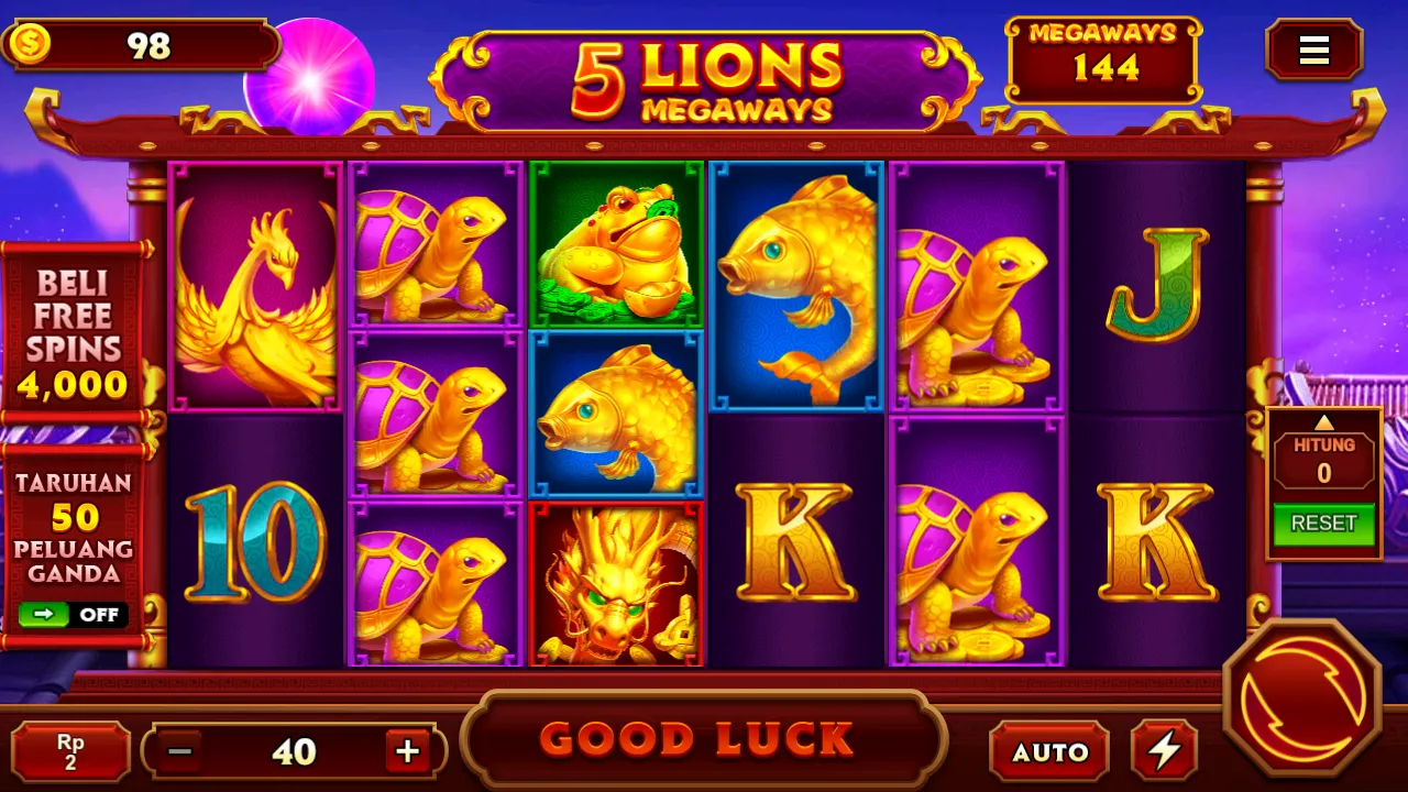 Slot Online 5 Lions Jackpot